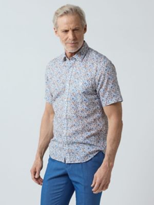 Aquascutum (Men)/アクアスキュータム Floral Print Short Sleeve Shirt(2205226023)