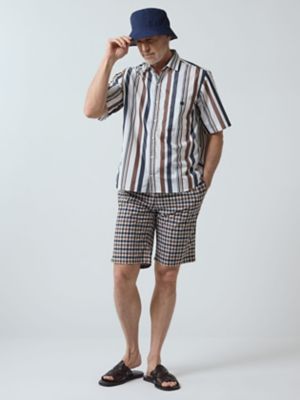 ＡＱ　Ｓｔｒｉｐｅ　Ｓｈｏｒｔ　Ｓｌｅｅｖｅ　Ｓｈｉｒｔ（２２０５２２６０２５）