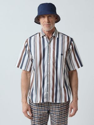 ＡＱ　Ｓｔｒｉｐｅ　Ｓｈｏｒｔ　Ｓｌｅｅｖｅ　Ｓｈｉｒｔ（２２０５２２６０２５）