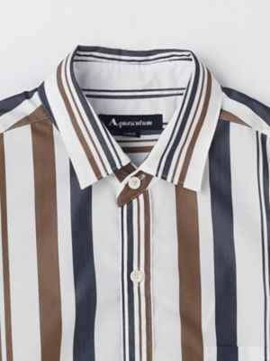 ＡＱ　Ｓｔｒｉｐｅ　Ｓｈｏｒｔ　Ｓｌｅｅｖｅ　Ｓｈｉｒｔ（２２０５２２６０２５）