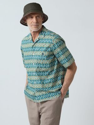 Aquascutum (Men)/アクアスキュータム Ｓｔｏｎｅ　Ｗａｌｌ　Ｃａｒｖｉｎｇ　Ｓｈｏｒｔ　Ｓｌｅｅｖｅ　Ｓｈｉｒｔ（２２０５２２６０２８）
