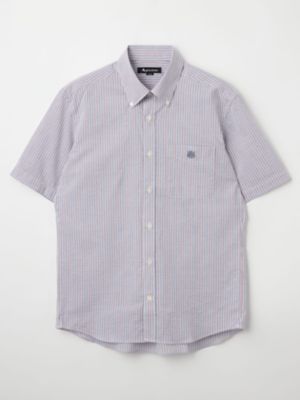 Aquascutum (Men)/アクアスキュータム オルタネイトストライプショートスリーブシャツ（２２０５２２６０５３）