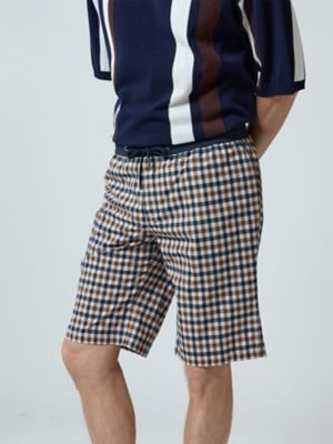 ＜Aquascutum (Men)＞Ｃｌｕｂ　Ｃｈｅｃｋ　Ｓｈｏｒｔ　Ｐａｎｔｓ（２２０５２４４０３３）