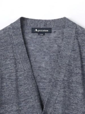 アクアスキュータム Aquascutum ロングカーディガン コンフォートロングカーディガン（5005460003