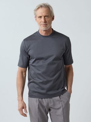 Aquascutum (Men)/アクアスキュータム Summer TEC.3 Cool touch Smooth T(2205272003) 48_パイングリーン トップス【三越伊勢丹/公式】