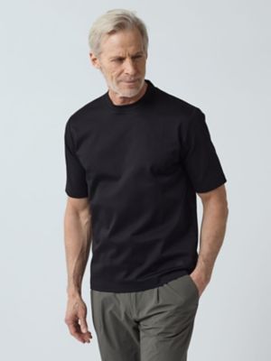 Aquascutum (Men)/アクアスキュータム Summer TEC.3 Cool touch Smooth T(2205272003) 99_クロ トップス【三越伊勢丹/公式】