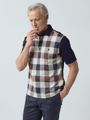 Aquascutum (Men)/アクアスキュータム Club Check Print POLO(2205272106)