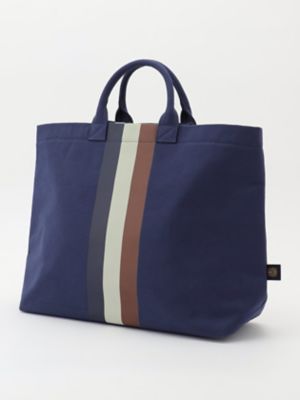 AQ Stripe Canvas Tote Bag