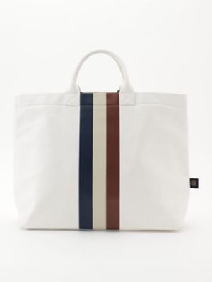 AQ Stripe Canvas Tote Bag