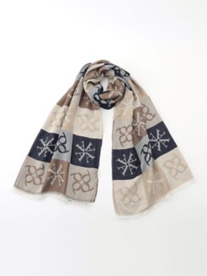 AQ Logo Block Check Scarf