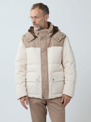 ジャケット・アウター chamar34 Combination Short Down Jacket