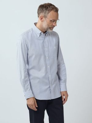 ＜Aquascutum (Men)＞Ｄｏｂｂｙ　Ｓｔｒｉｐｅ　Ｓｈｉｒｔ（２２０５４２５００１）