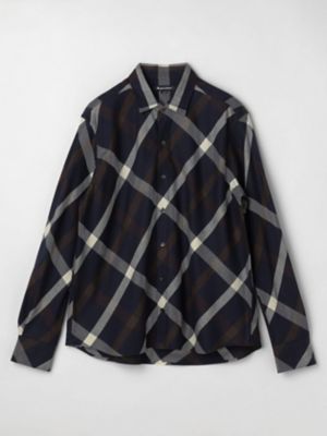 ＜Aquascutum (Men)＞Ｂｉａｓ　Ｂｉｇ　Ｃｈｅｃｋ　Ｏｖｅｒ　Ｓｈｉｒｔ（２２０５４２５００９）