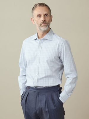 Aquascutum (Men)/アクアスキュータム【UK Traditional】Tattersall Shirt(2205425062) 48_パイングリーン トップス【三越伊勢丹/公式】