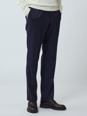 Aquascutum (Men)/アクアスキュータム Light Flannel Trousers(2205443127) 38_ネービーブルー パンツ・ズボン【三越伊勢丹/公式】