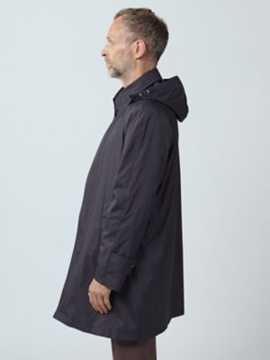 アクアスキュータム TEC.3 ナイロンフーデットハーフコート アクア