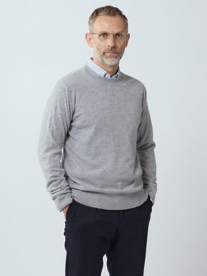 ＜Aquascutum (Men)＞Ｃａｓｈｍｅｒｅ　ｃｒｅｗ－ｎｅｃｋ（２２０５４６００１０）