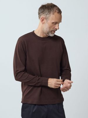 Aquascutum (Men)/アクアスキュータム TEC.3 Crew-neck Long-sleeve(2205471002) 88_チャイロ トップス【三越伊勢丹/公式】
