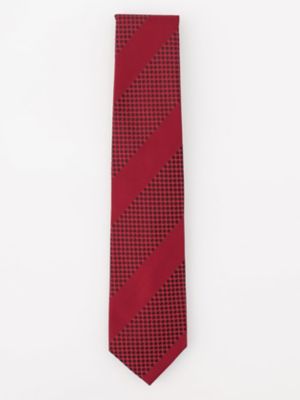 ＜Aquascutum (Men)＞マイクロパターン×ストライプタイ（小剣クレスト）（２２０５４８０００１）