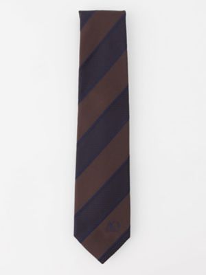 ꧁美品꧂ MACKINTOSH マッキントッシュ　ネクタイ　ダンディマン ダンディマンワンポイント刺繍レップネクタイ