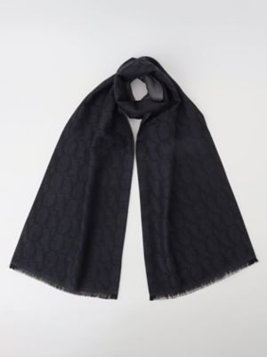 Aquascutum (Men)/アクアスキュータム WOOL & SILK AQロゴストール(2205482008) 38_ネービーブルー ネックウォーマー【三越伊勢丹/公式】