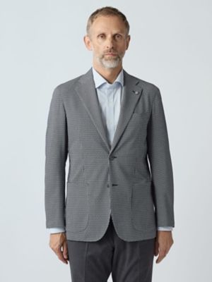TEC．3 Sheperd Check Knit Jacket
