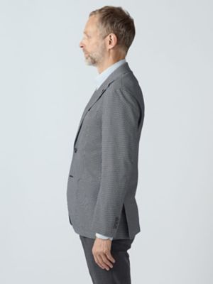 TEC．3 Sheperd Check Knit Jacket