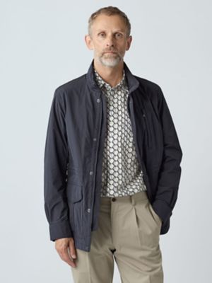 未使用タグ付き アクアスキュータム ウール フィールドジャケット ネイビー 3Ｌ Light Field Jacket（2206212017