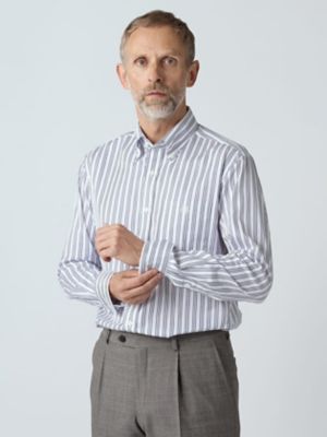 ＜Aquascutum (Men)＞Ｄｏｂｂｙ　Ｍｕｌｔｉ　Ｓｔｒｉｐｅ　Ｓｈｉｒｔ（２２０６２２５００１）