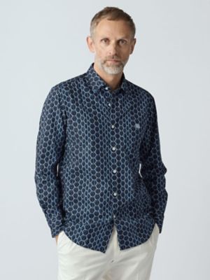 Honeycomb Print Shirt（2206225006