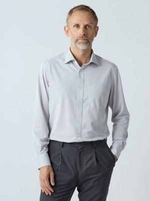 ＜Aquascutum (Men)＞ＴＥＣ．３　Ｃａｎｄｙ　Ｓｔｒｉｐｅ　Ｓｈｉｒｔ（２２０６２２５０１０）