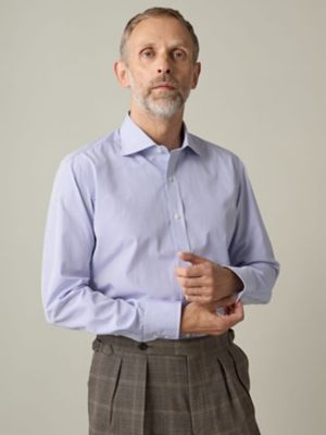 ＜Aquascutum (Men)＞【ＵＫ　Ｔｒａｄｉｔｉｏｎａｌ】Ｌｏｎｄｏｎ　Ｓｔｒｉｐｅ　Ｓｈｉｒｔ（２２０６２２５０６１）