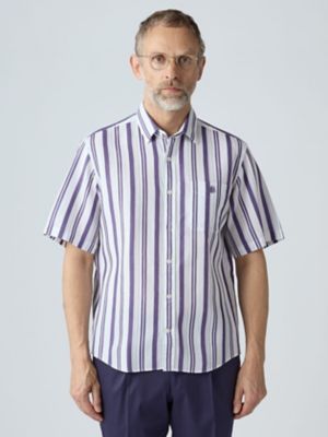 Waffle Multi Stripe Short Sleeve