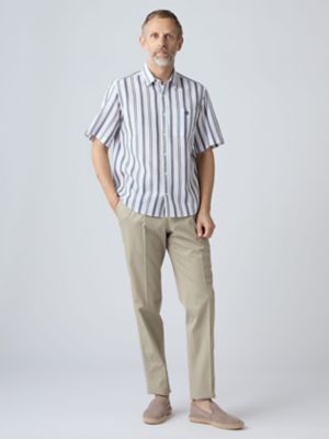 Waffle Multi Stripe Short Sleeve