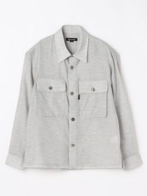 akページ　グレーシャツ ベージュシャツ ホワイトジャケット Light Shirt Jacket（2206425025