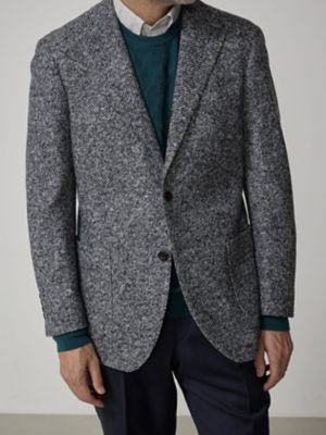 Ｓｌｉｖｅｒ　Ｋｎｉｔ　Ｄｉａｇｏｎａｌ　Ｊａｃｋｅｔ（２２８４４０４１３６）