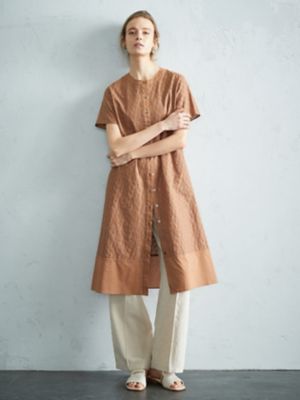 ＜Aquascutum (Women)＞Ａロゴレース　シャツドレス（５００３２１６０４０）