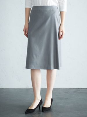 ＜Aquascutum (Women)＞ウールシルク　セミフレアスカート（５００３２３０００６）