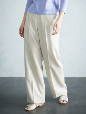 ＜Aquascutum (Women)＞トライウールドライツイル　ワイドパンツ（５００３２４００１１）