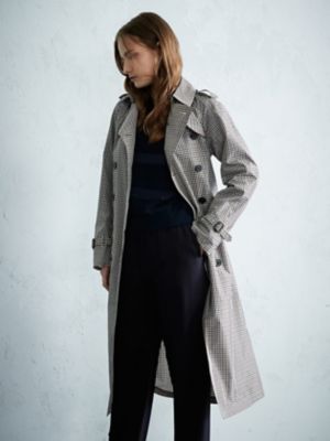 ＜Aquascutum (Women)＞クラブチェックタフタ　トレンチコート（５００３２５０２３１）