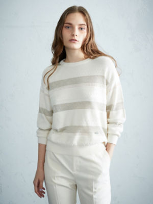 ＜Aquascutum (Women)＞スパングルニットプルオーバー（５００３２６０１０５）