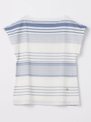 ＜Aquascutum (Women)＞ビッグボーダー　Ｔシャツ（５００３２７０１２７）