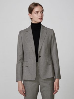 ＜Aquascutum (Women)＞【セットアップ対応】ミニクラブチェック　テーラードジャケット（５００３４０４０１０）