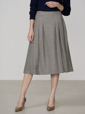 ＜Aquascutum (Women)＞ミニクラブチェック　フレアスカート（５００３４３００１０）