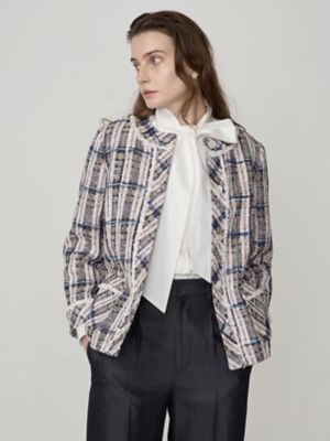 ＜Aquascutum (Women)＞ファンシーツイードジャケット（５００４２０４０１０）