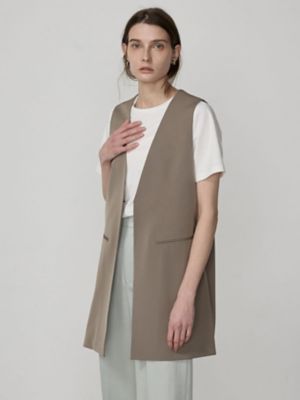 ＜Aquascutum (Women)＞シャンブレーツイルジレ（５００４２０４０３９）