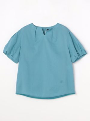 アクアスキュータム ✨リネン　スキッパーブラウス　洗える　白　春夏　M アクアスキュータム ✨リネン スキッパーブラウス 洗える 白 春