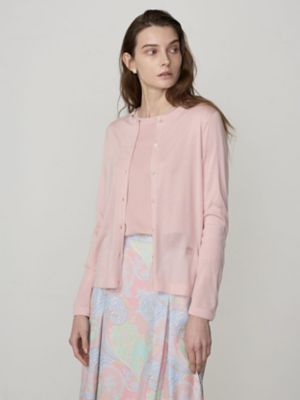 ＜Aquascutum (Women)＞ウォッシャブルシルクカーディガン（５００４２６０００４）