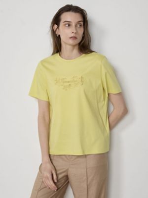 ボタニカル刺繍　スムースＴシャツ（５００４２７００３５）