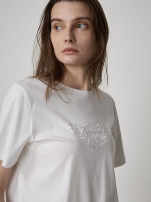 ボタニカル刺繍　スムースＴシャツ（５００４２７００３５）